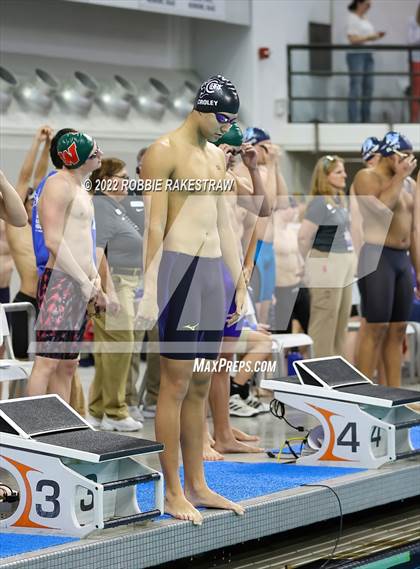 Thumbnail 2 in UIL 6A Boys Swimming & Diving State Prelims photogallery.
