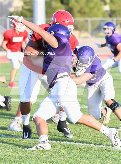 Thumbnail 2 in Queen Creek vs. Brophy College Prep (Scrimmage)  photogallery.