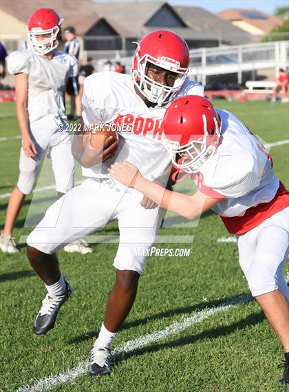 Thumbnail 1 in Queen Creek vs. Brophy College Prep (Scrimmage)  photogallery.