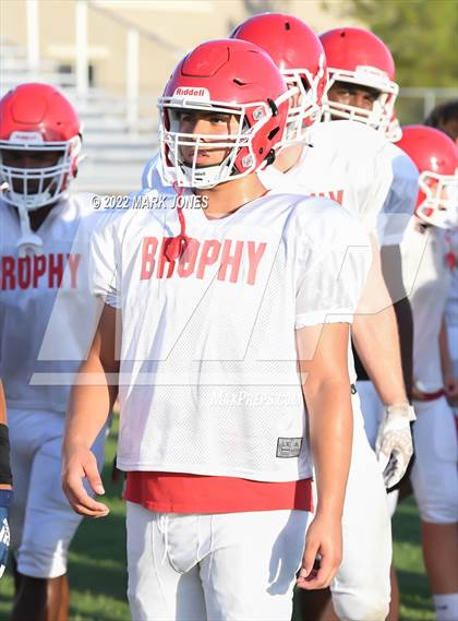 Thumbnail 2 in Queen Creek vs. Brophy College Prep (Scrimmage)  photogallery.