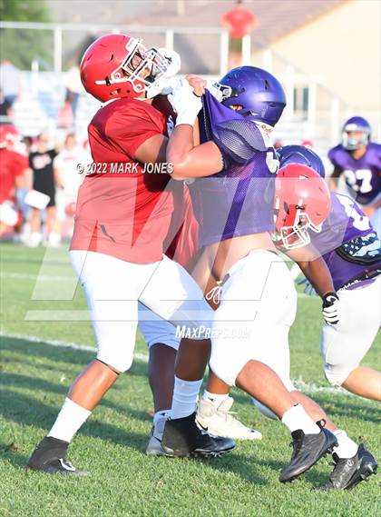Thumbnail 2 in Queen Creek vs. Brophy College Prep (Scrimmage)  photogallery.