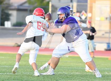 Thumbnail 2 in Queen Creek vs. Brophy College Prep (Scrimmage)  photogallery.
