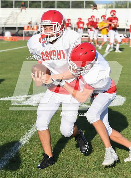 Thumbnail 3 in Queen Creek vs. Brophy College Prep (Scrimmage)  photogallery.