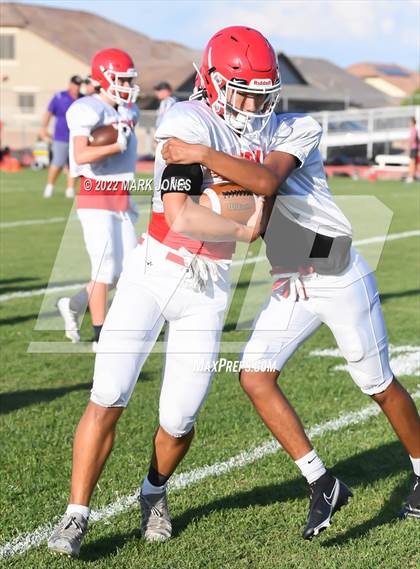 Thumbnail 2 in Queen Creek vs. Brophy College Prep (Scrimmage)  photogallery.