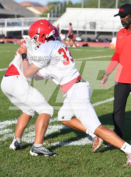 Thumbnail 3 in Queen Creek vs. Brophy College Prep (Scrimmage)  photogallery.