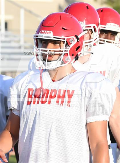 Thumbnail 3 in Queen Creek vs. Brophy College Prep (Scrimmage)  photogallery.