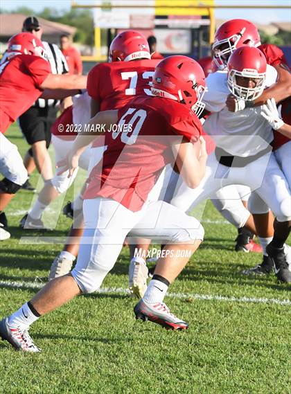 Thumbnail 1 in Queen Creek vs. Brophy College Prep (Scrimmage)  photogallery.