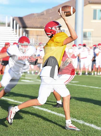 Thumbnail 1 in Queen Creek vs. Brophy College Prep (Scrimmage)  photogallery.