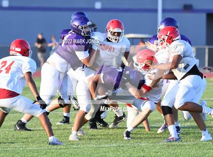 Thumbnail 2 in Queen Creek vs. Brophy College Prep (Scrimmage)  photogallery.