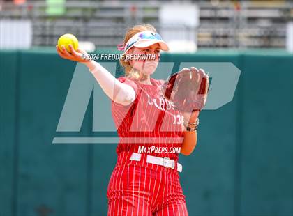 Thumbnail 3 in Grandview vs. Coahoma (UIL 3A Softball Final) photogallery.