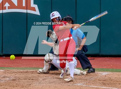 Thumbnail 3 in Grandview vs. Coahoma (UIL 3A Softball Final) photogallery.