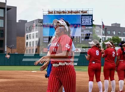 Thumbnail 2 in Grandview vs. Coahoma (UIL 3A Softball Final) photogallery.