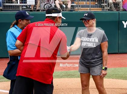 Thumbnail 3 in Grandview vs. Coahoma (UIL 3A Softball Final) photogallery.