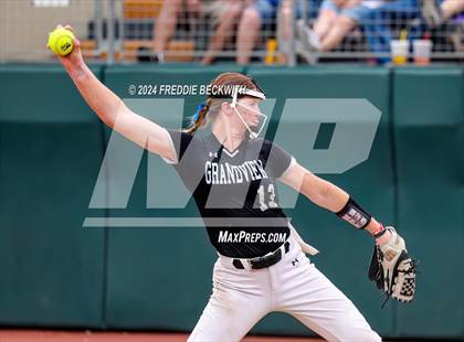 Thumbnail 3 in Grandview vs. Coahoma (UIL 3A Softball Final) photogallery.