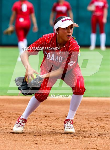 Thumbnail 2 in Grandview vs. Coahoma (UIL 3A Softball Final) photogallery.