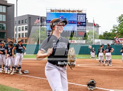 Thumbnail 3 in Grandview vs. Coahoma (UIL 3A Softball Final) photogallery.