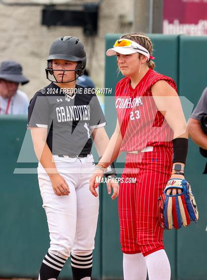 Thumbnail 1 in Grandview vs. Coahoma (UIL 3A Softball Final) photogallery.