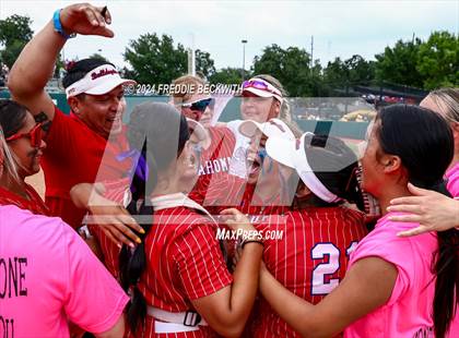 Thumbnail 2 in Grandview vs. Coahoma (UIL 3A Softball Final) photogallery.