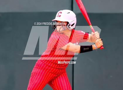 Thumbnail 3 in Grandview vs. Coahoma (UIL 3A Softball Final) photogallery.