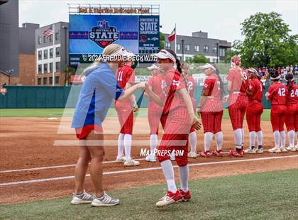 Thumbnail 3 in Grandview vs. Coahoma (UIL 3A Softball Final) photogallery.