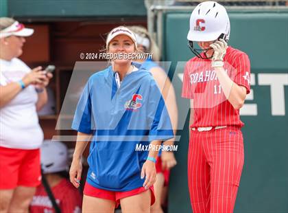 Thumbnail 2 in Grandview vs. Coahoma (UIL 3A Softball Final) photogallery.