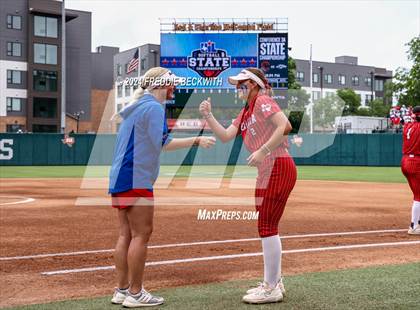 Thumbnail 3 in Grandview vs. Coahoma (UIL 3A Softball Final) photogallery.