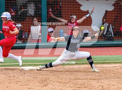 Thumbnail 3 in Grandview vs. Coahoma (UIL 3A Softball Final) photogallery.