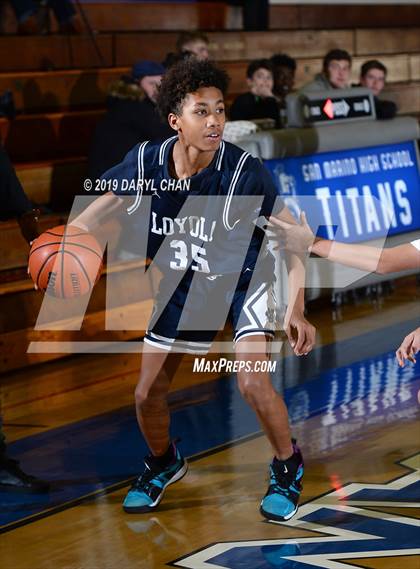 Thumbnail 2 in Loyola vs South Pasadena (San Marino Tournament) photogallery.