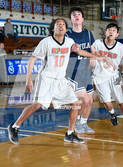 Thumbnail 2 in Loyola vs South Pasadena (San Marino Tournament) photogallery.