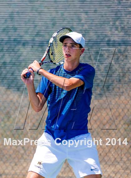 Thumbnail 3 in Menlo vs. Lowell (CIF NorCal Regional Team Tennis Championships) photogallery.