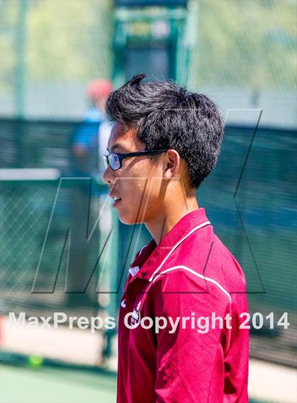Thumbnail 1 in Menlo vs. Lowell (CIF NorCal Regional Team Tennis Championships) photogallery.