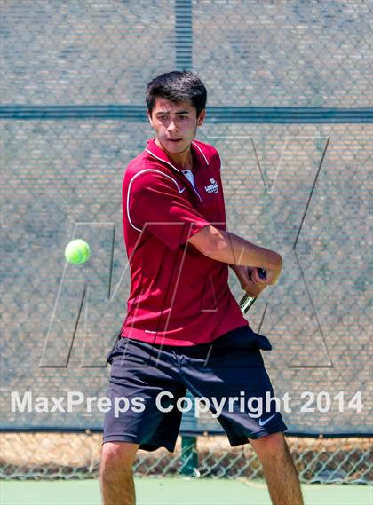 Thumbnail 1 in Menlo vs. Lowell (CIF NorCal Regional Team Tennis Championships) photogallery.