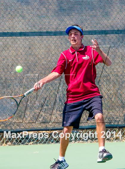 Thumbnail 1 in Menlo vs. Lowell (CIF NorCal Regional Team Tennis Championships) photogallery.