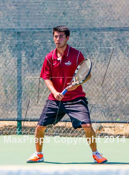 Thumbnail 3 in Menlo vs. Lowell (CIF NorCal Regional Team Tennis Championships) photogallery.