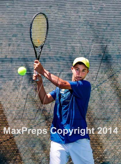Thumbnail 3 in Menlo vs. Lowell (CIF NorCal Regional Team Tennis Championships) photogallery.