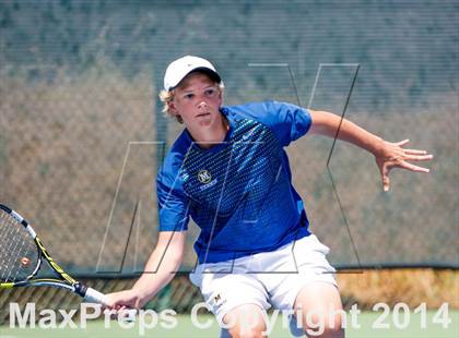 Thumbnail 2 in Menlo vs. Lowell (CIF NorCal Regional Team Tennis Championships) photogallery.