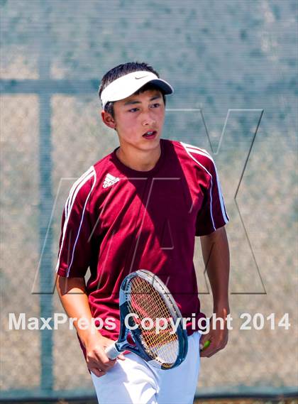 Thumbnail 3 in Menlo vs. Lowell (CIF NorCal Regional Team Tennis Championships) photogallery.