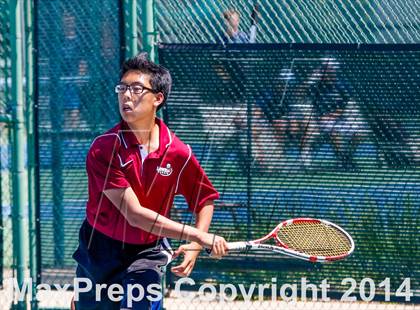 Thumbnail 3 in Menlo vs. Lowell (CIF NorCal Regional Team Tennis Championships) photogallery.