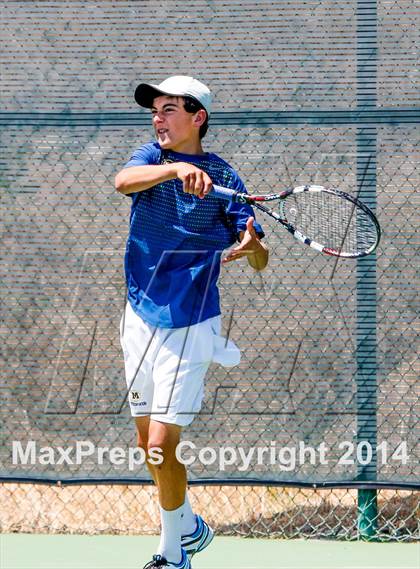 Thumbnail 2 in Menlo vs. Lowell (CIF NorCal Regional Team Tennis Championships) photogallery.