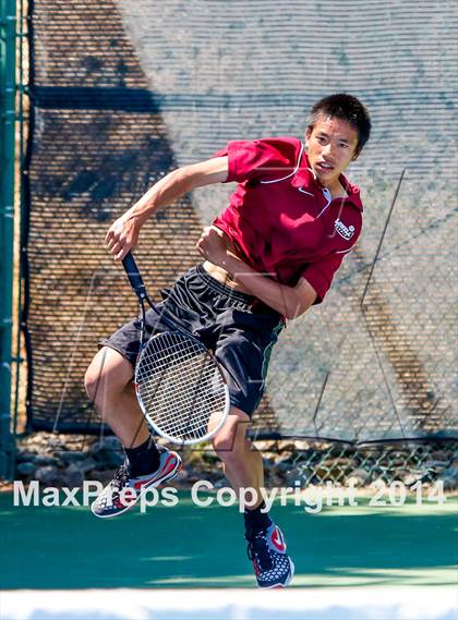 Thumbnail 1 in Menlo vs. Lowell (CIF NorCal Regional Team Tennis Championships) photogallery.