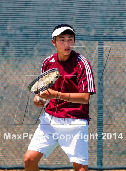 Thumbnail 2 in Menlo vs. Lowell (CIF NorCal Regional Team Tennis Championships) photogallery.