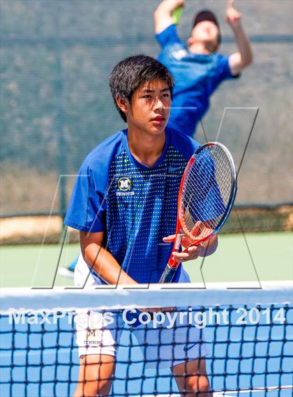 Thumbnail 2 in Menlo vs. Lowell (CIF NorCal Regional Team Tennis Championships) photogallery.