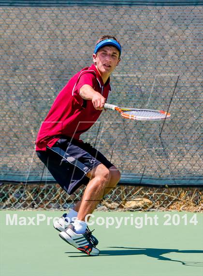 Thumbnail 3 in Menlo vs. Lowell (CIF NorCal Regional Team Tennis Championships) photogallery.
