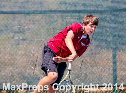 Thumbnail 2 in Menlo vs. Lowell (CIF NorCal Regional Team Tennis Championships) photogallery.