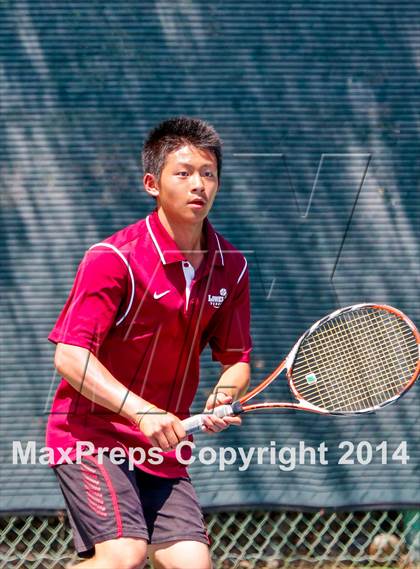 Thumbnail 1 in Menlo vs. Lowell (CIF NorCal Regional Team Tennis Championships) photogallery.