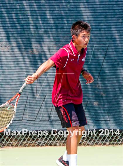 Thumbnail 3 in Menlo vs. Lowell (CIF NorCal Regional Team Tennis Championships) photogallery.