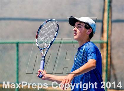 Thumbnail 2 in Menlo vs. Lowell (CIF NorCal Regional Team Tennis Championships) photogallery.