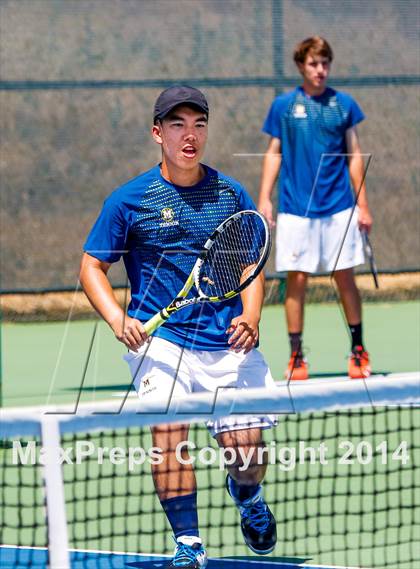 Thumbnail 2 in Menlo vs. Lowell (CIF NorCal Regional Team Tennis Championships) photogallery.