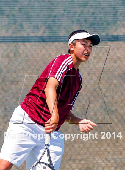 Thumbnail 1 in Menlo vs. Lowell (CIF NorCal Regional Team Tennis Championships) photogallery.