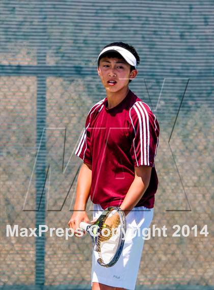 Thumbnail 3 in Menlo vs. Lowell (CIF NorCal Regional Team Tennis Championships) photogallery.
